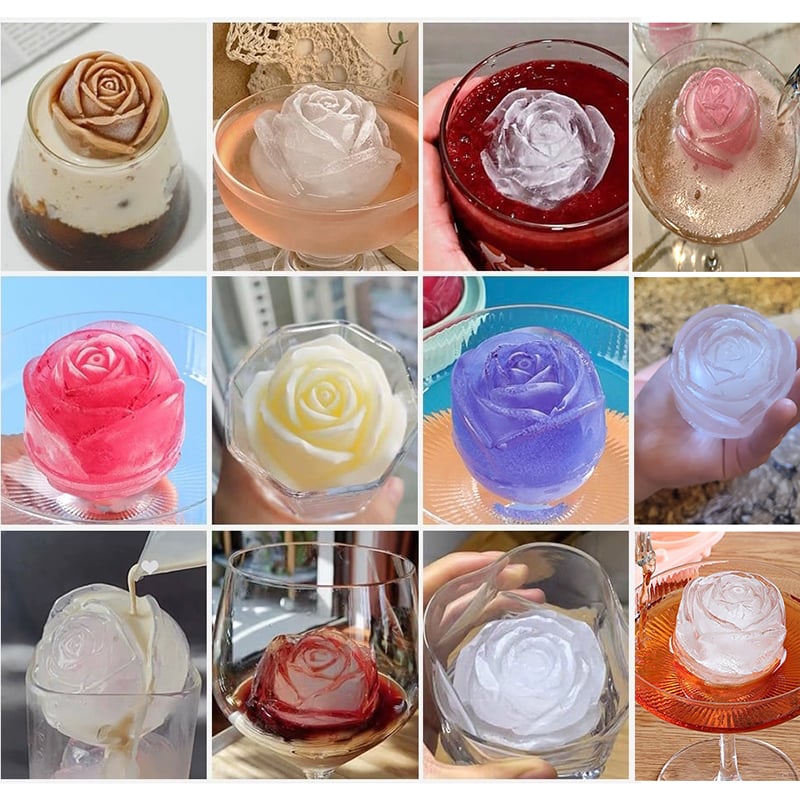 FrostBloom™ - Rose-Shaped Ice Cube Mold