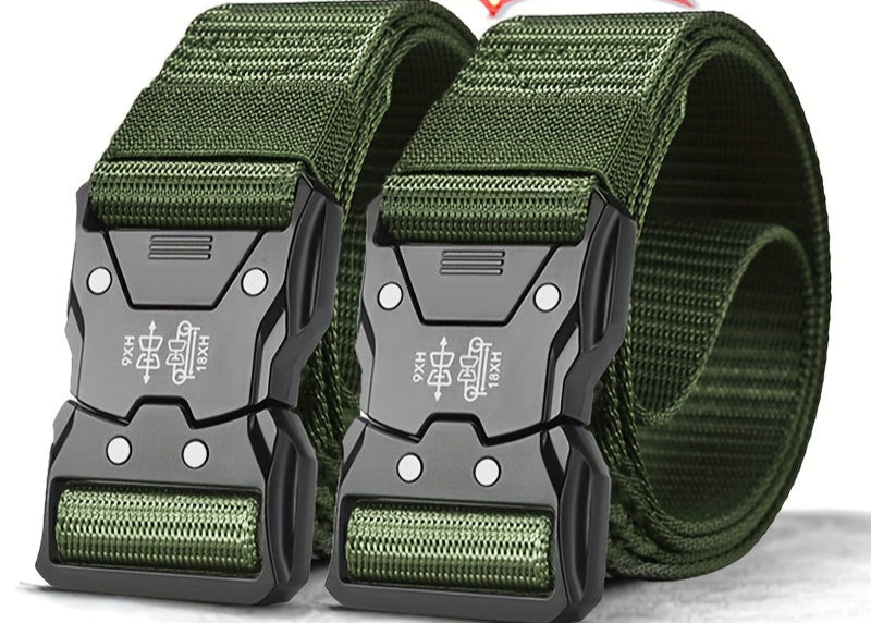 Durable Unisex Tactical Nylon Belt for Outdoor and Everyday Wear