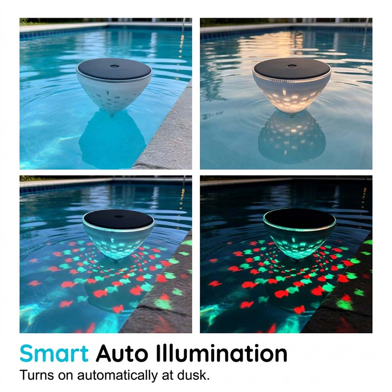 AquaGlow - Solar-Powered Pool Light That Dazzles All Night Long