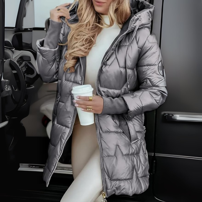 Cozy Quilted Hooded Jacket for Effortless Style
