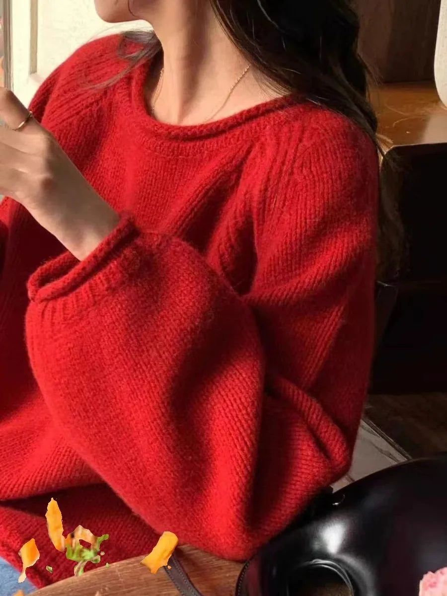Cozy Oversized Knit Sweater for Casual Comfort