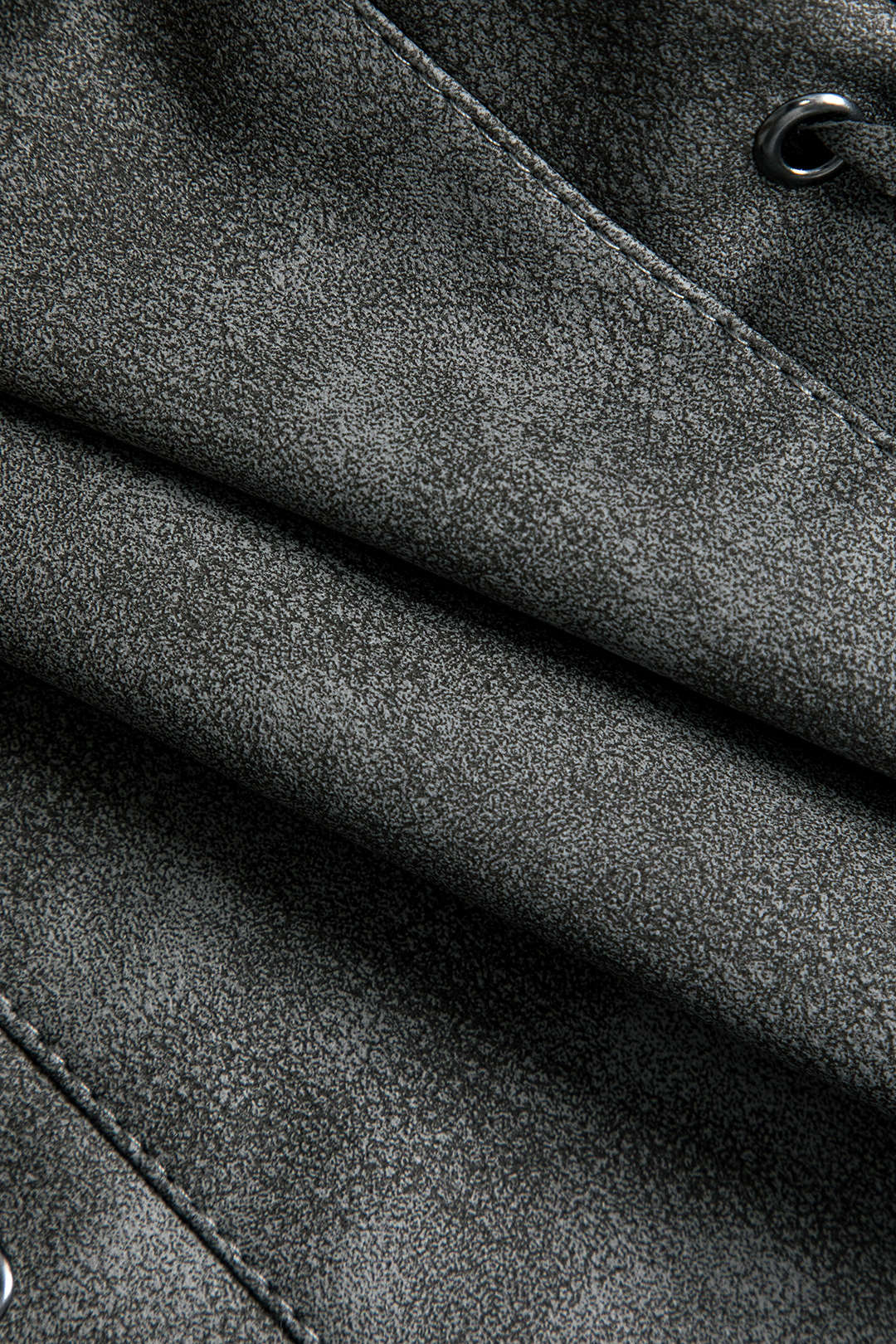 Sleek Faux Leather Tie-Front Jacket