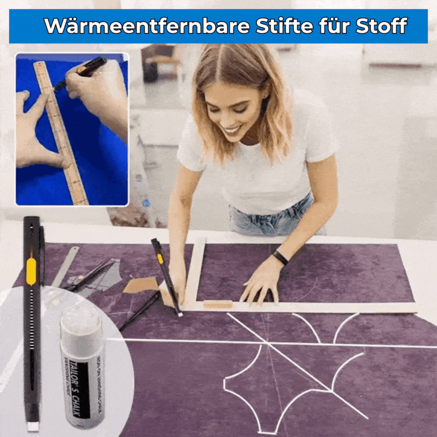 MarkMaster™ - Heat-Activated Disappearing Fabric Marker Pen