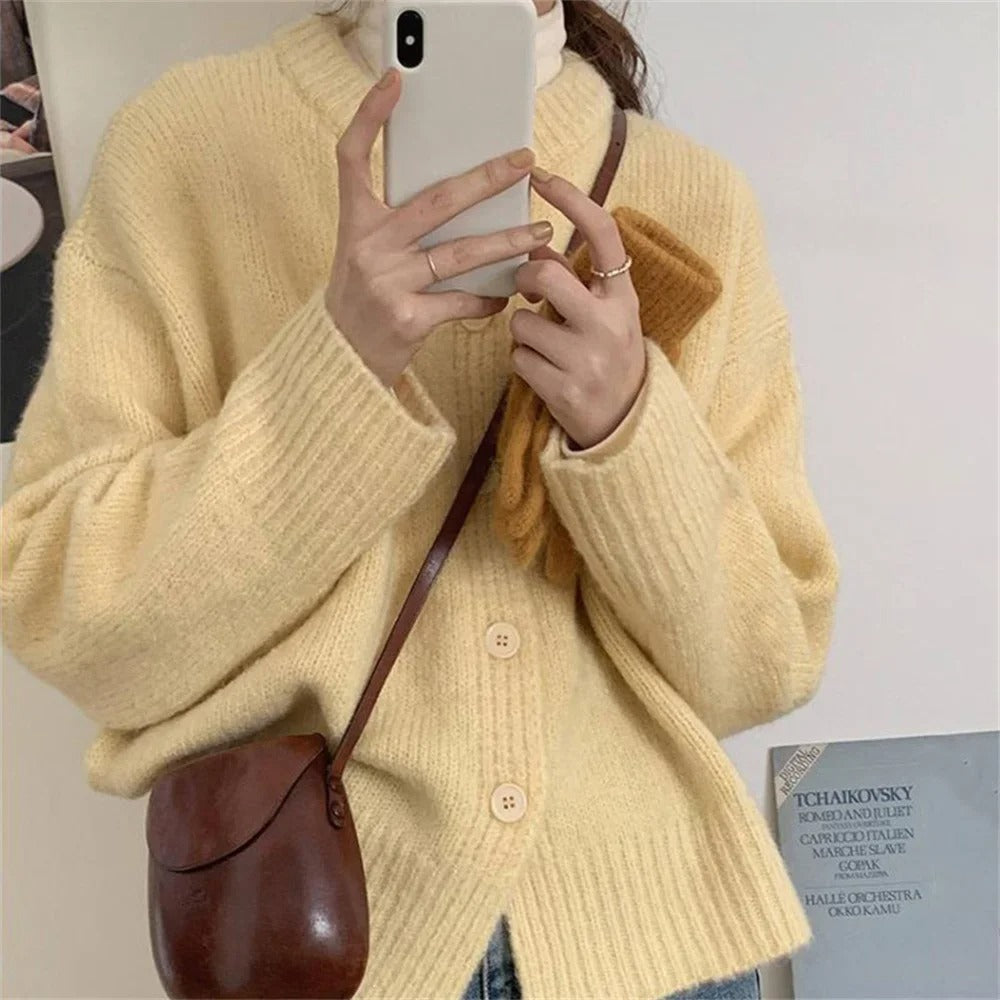 Cozy Casual Knit Cardigan Sweater