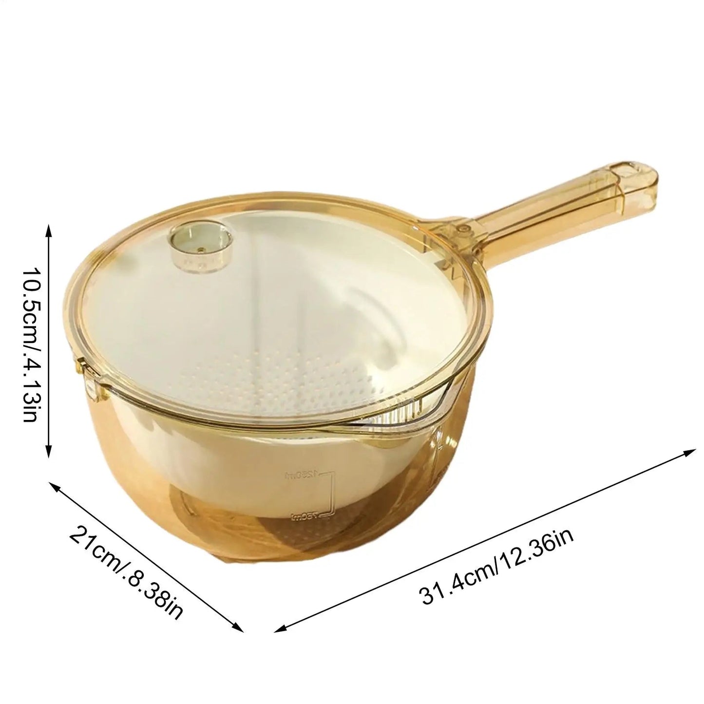 Multifunctional Vegetable Washing Basket with Handle and Spout