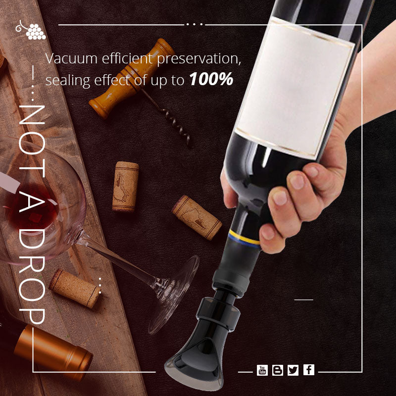 VinoSeal™ - 2-in-1 Red Wine Stopper & Pourer