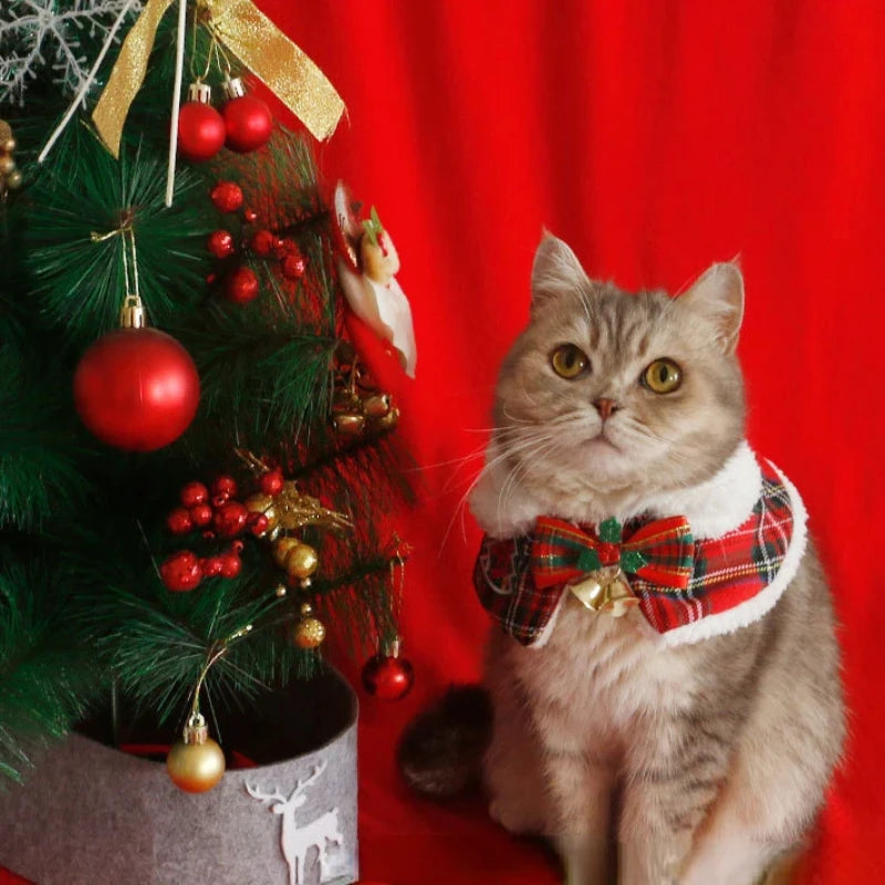 PawJoy™ - Cozy Cat & Dog Christmas Winter Scarf