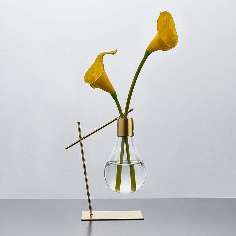 Modern Glass Bulb Vase for Home Decor