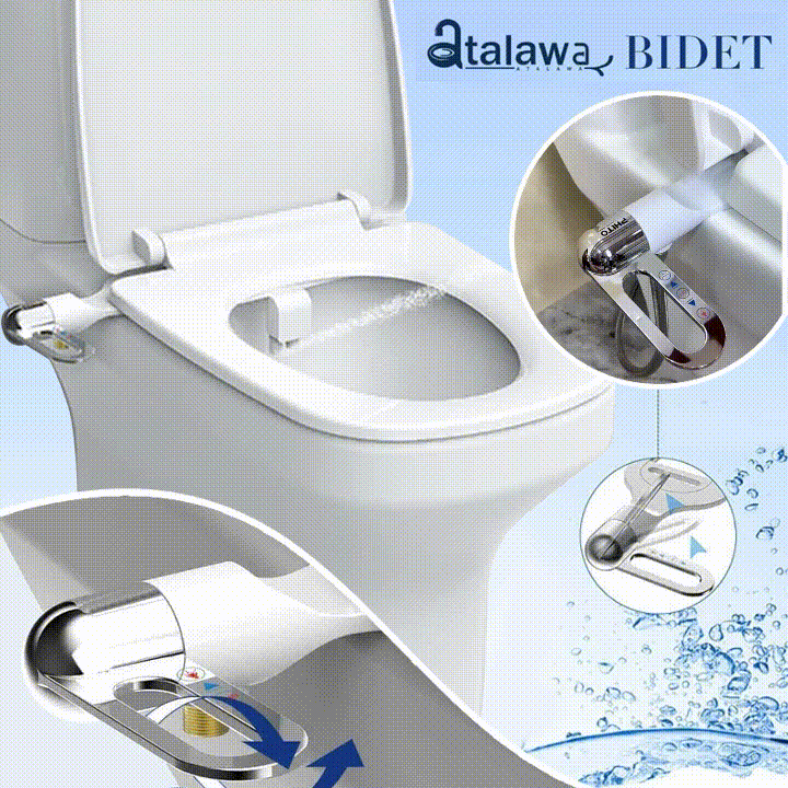 AquaFlow™ - Smart Toilet Flusher with Temperature Control