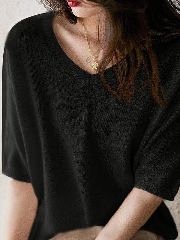 Luxury Soft Cashmere V-Neck Sweater for Women