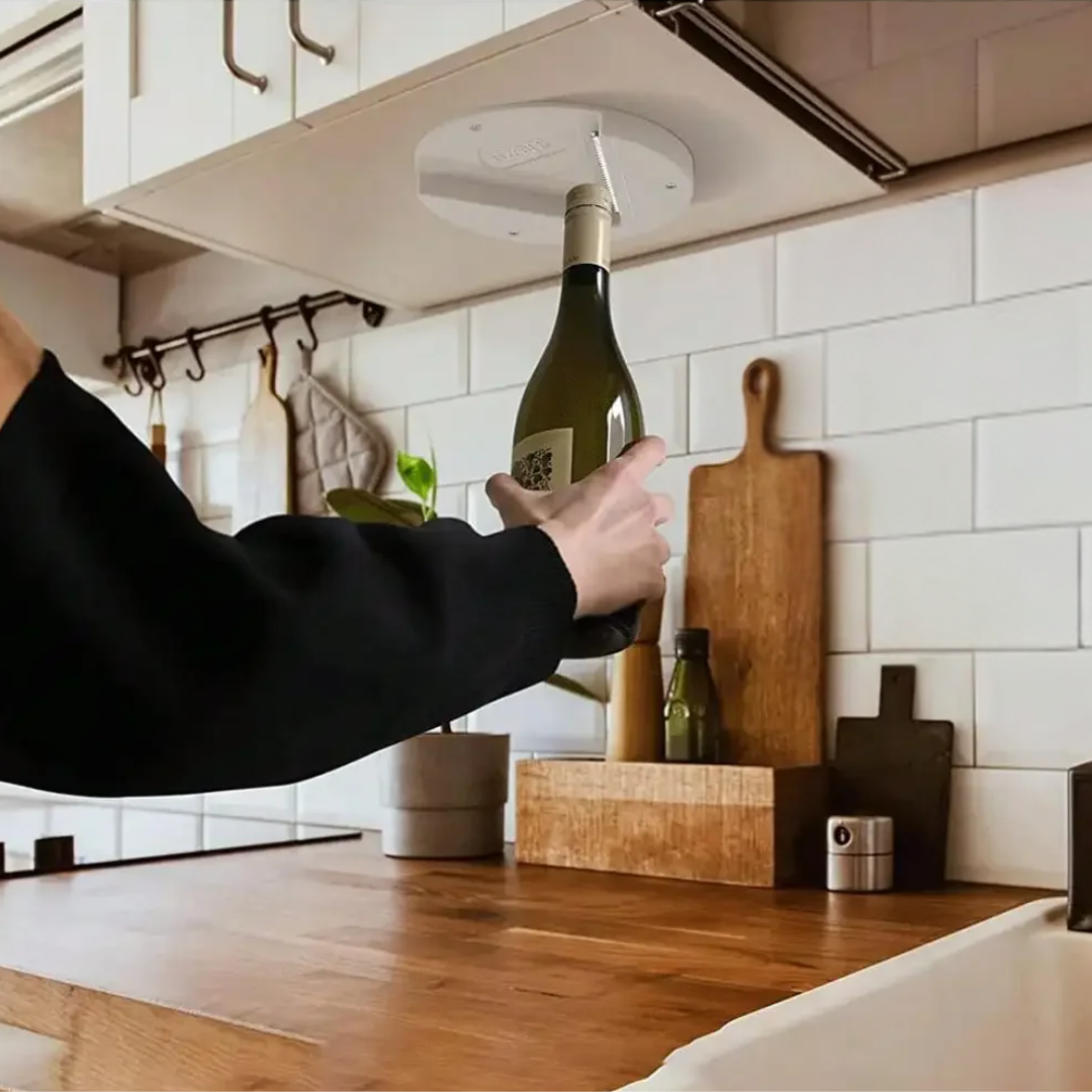 Ergonomic One-Hand Glass Lid Opener Tool