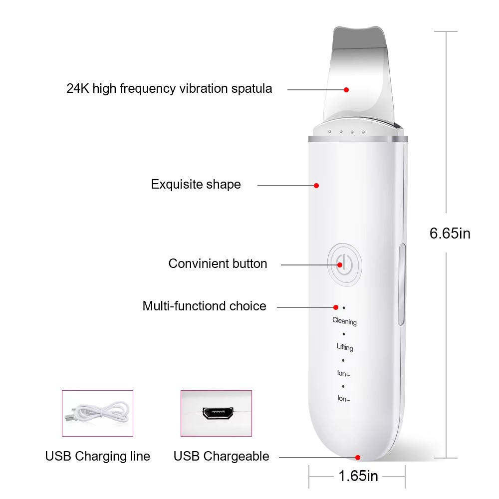 SkinSonic™ - Ultrasound Skin Scrubber for Deep Cleansing & Glow