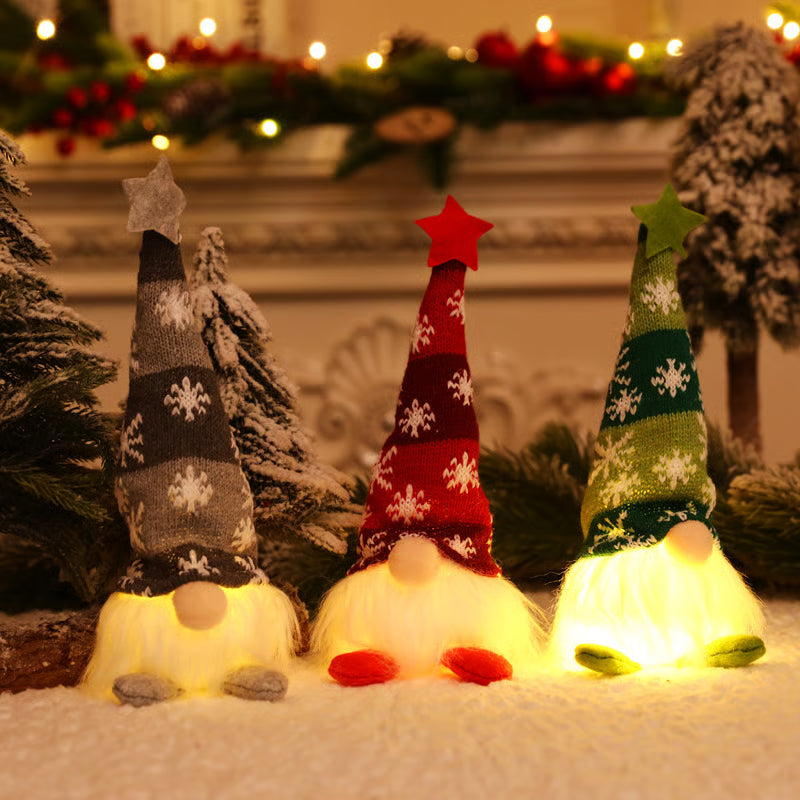 CozyNest™ - Nordic LED Christmas Gnome Figurine Decor