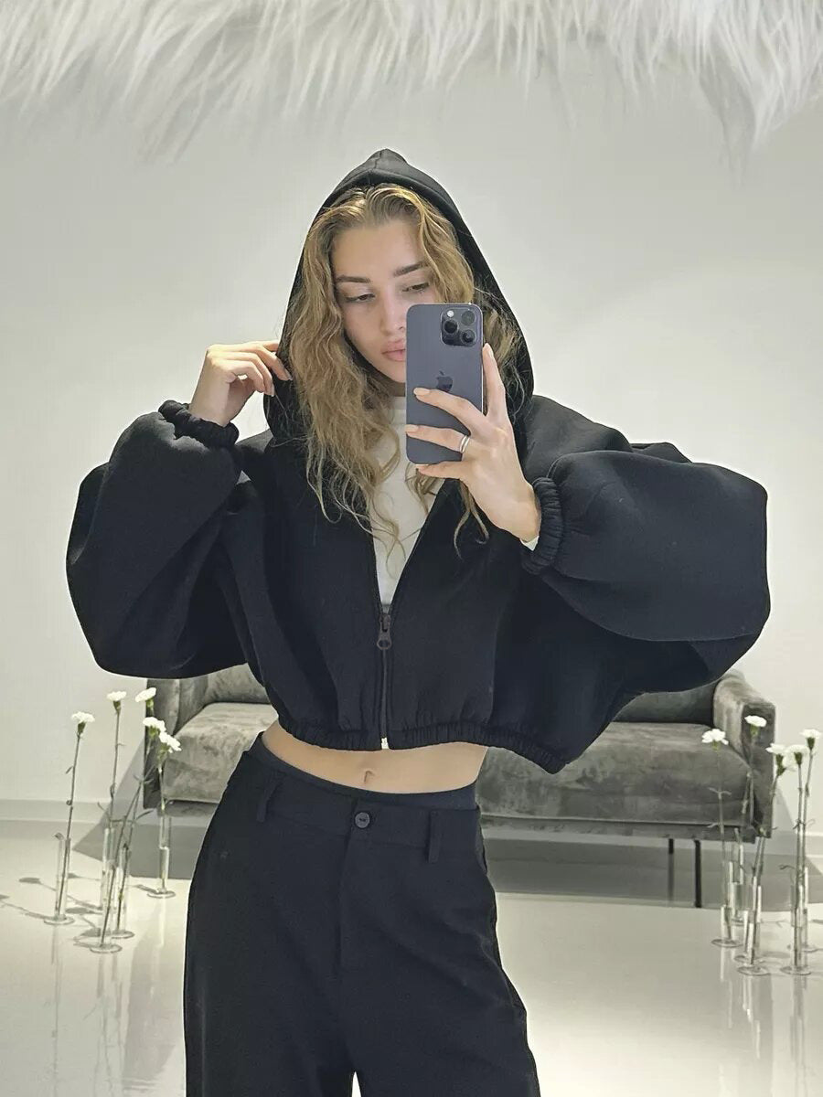 Casual Lightweight Short Sports Hoodie Jacket