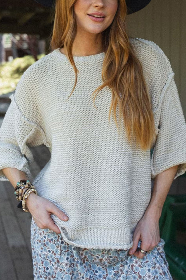 Cozy Knit Round Neck Sweater