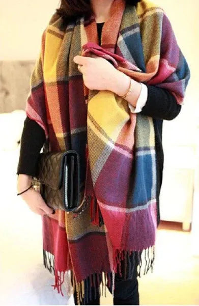 Soft Cashmere Scarf Cozy Warm Lightweight Accessory