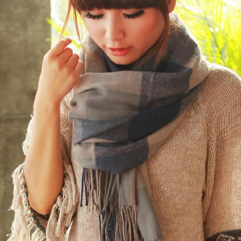 Soft Cashmere Scarf Cozy Warm Lightweight Accessory