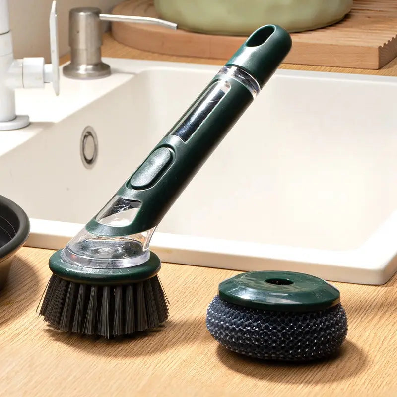 Eco-Friendly Natural Fiber Dish Brush for Kitchen Cleaning