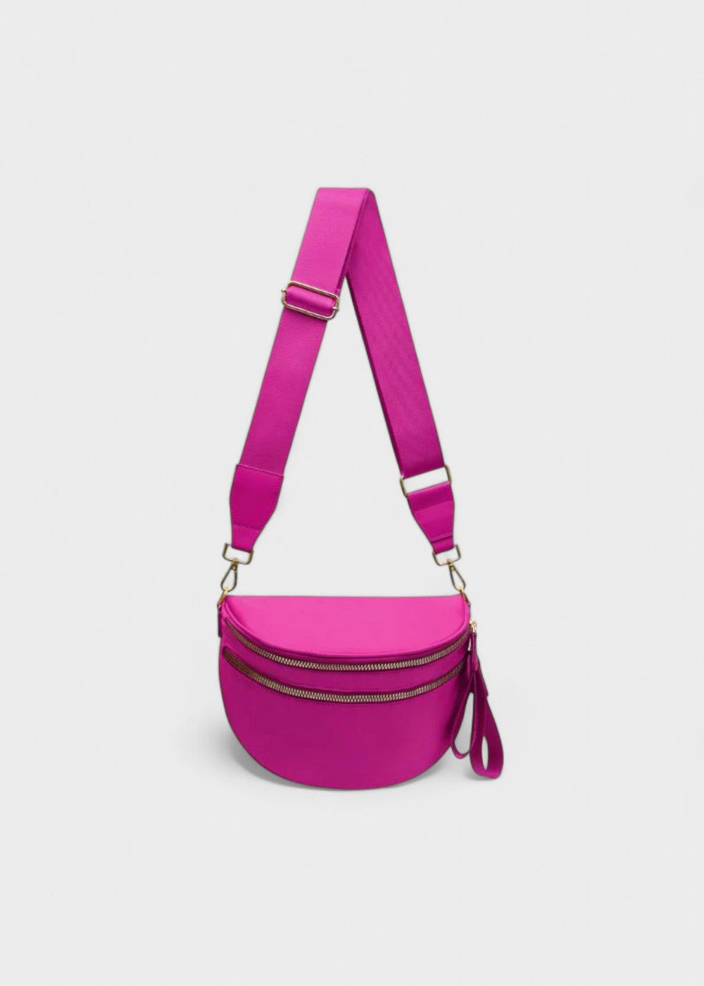 Sleek Leather Bum Bag for Hands-Free Style