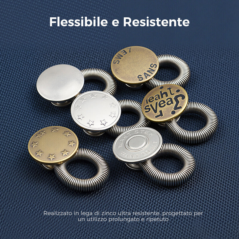 SpringLatch™ - Metal Button Extension for Jeans