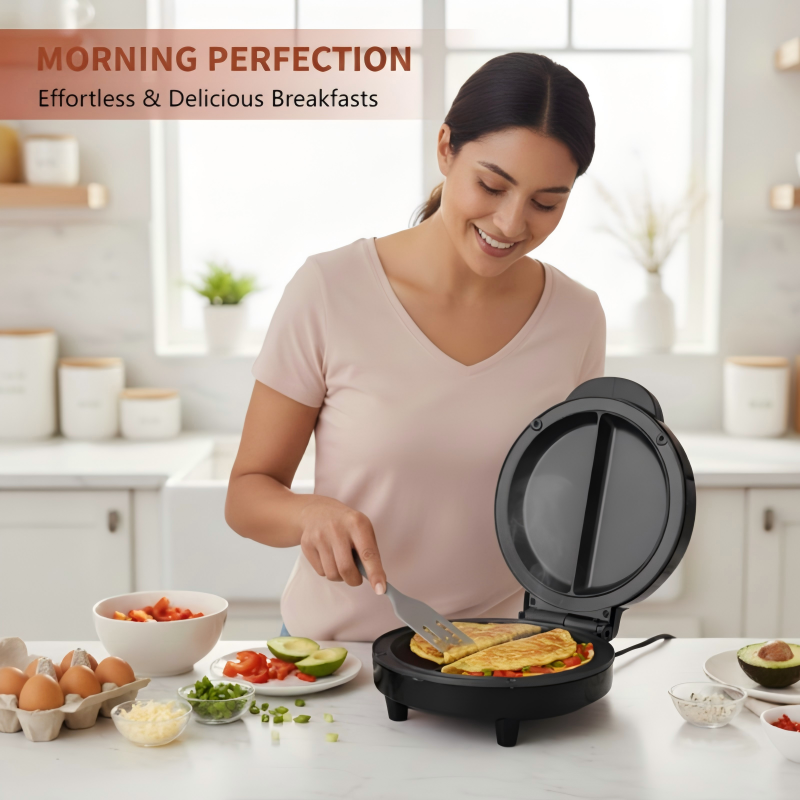 DualCook™ - Double-Sided Electric Breakfast Maker