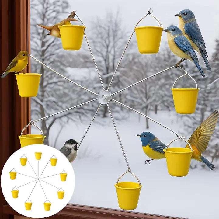 GardenGlow™ - Rotatable Bird Feeder Station for Stylish Gardens