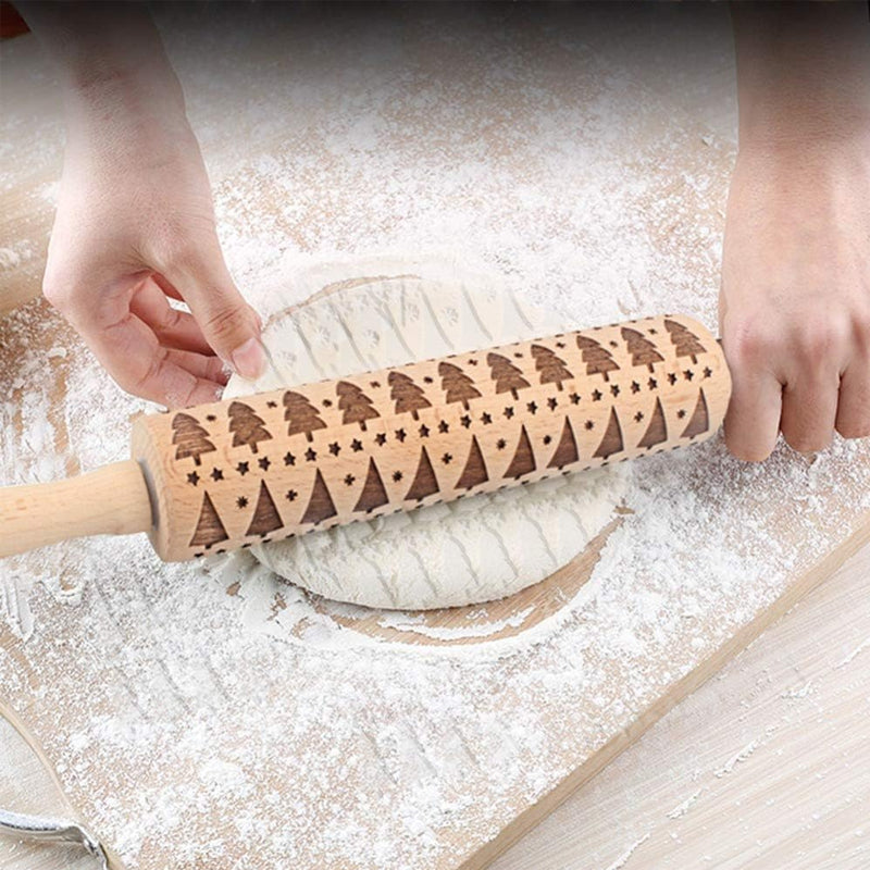 ChristmasRoller™ - Festive Cookie Rolling Pin for Holiday Baking