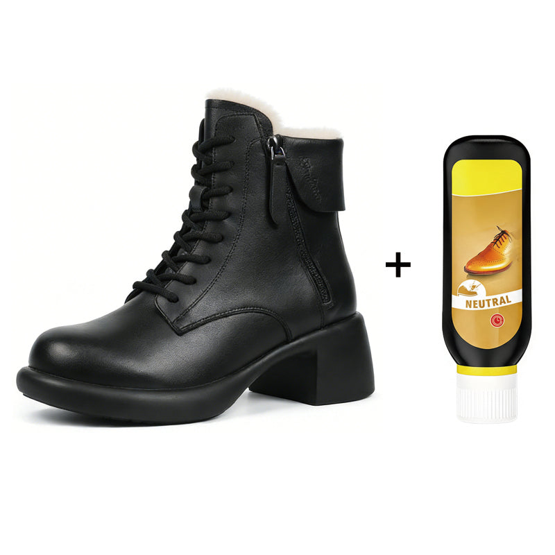 Plush Lined Leather Boots