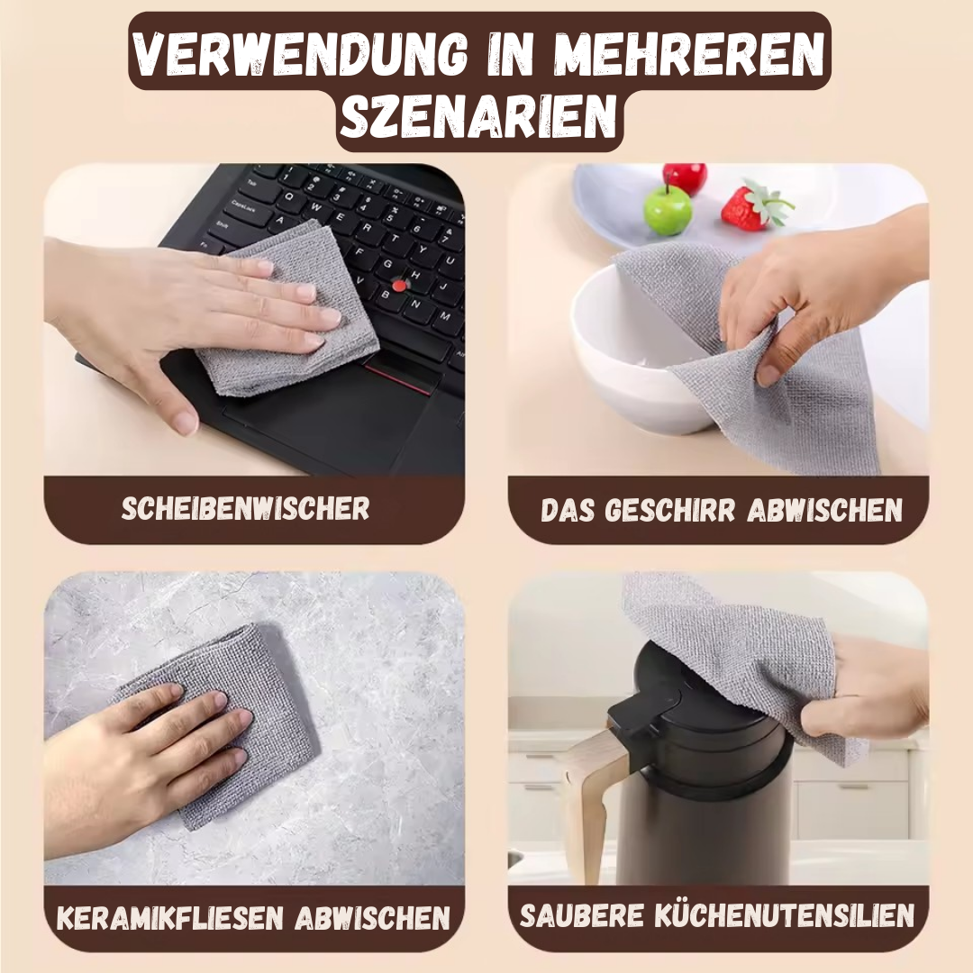 Ultra-Soft Microfiber Cleaning Cloths for Everyday Use
