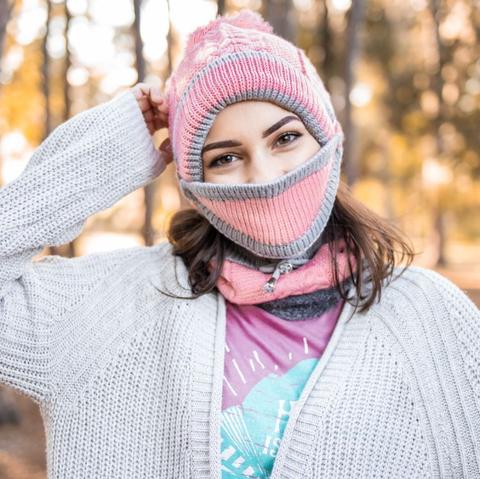 Cozy Knit Winter Hat and Scarf Set for Women