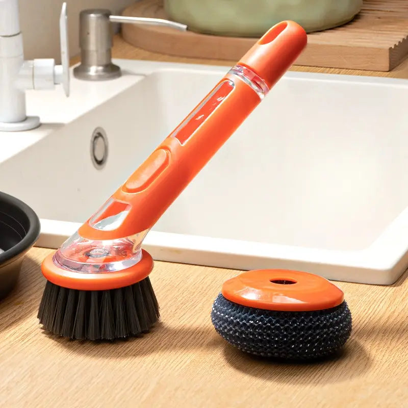 Eco-Friendly Natural Fiber Dish Brush for Kitchen Cleaning
