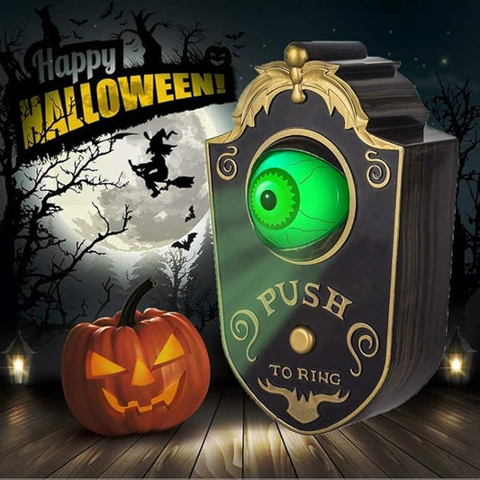 Halloween Demon One-Eyed Doorbell Decor