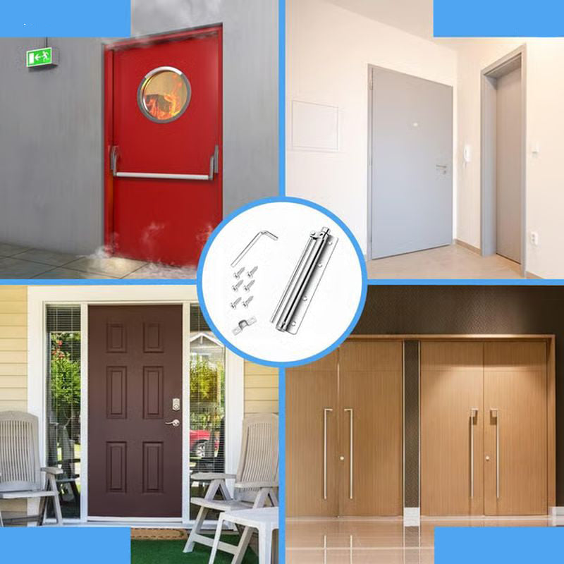 SecureEase™ - Adjustable Automatic Door Closer for Smooth Entry