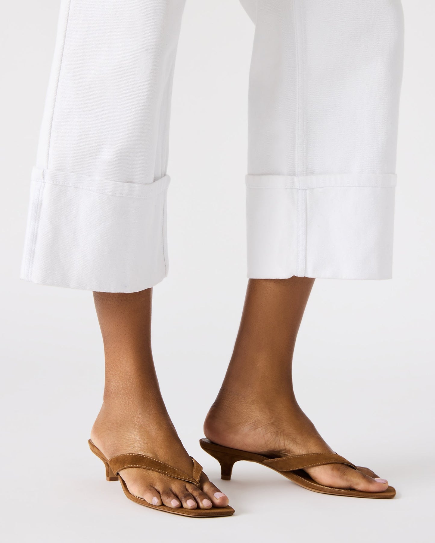 Suede Heels with Square Toe