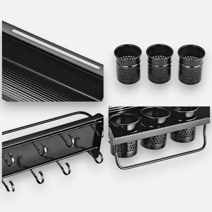 OrderlyNest™ - Kitchen Wall Shelf Organizer