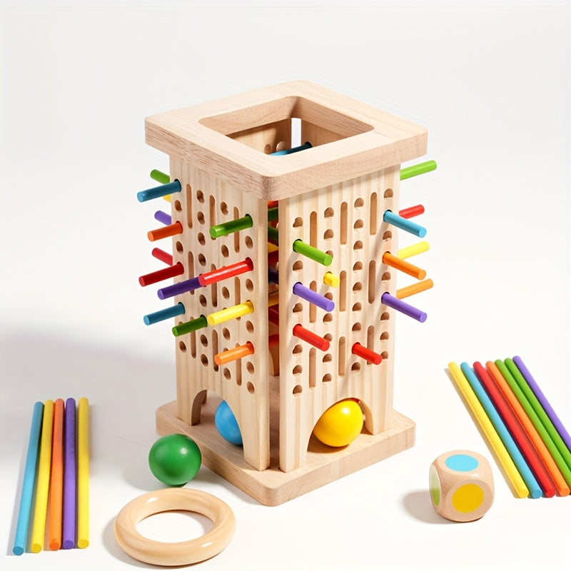 Milo's Magic Tower – Three-in-One Wooden Game Set