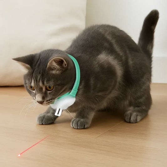 PawLuxe™ - Interactive Laser Toy Collar for Cats