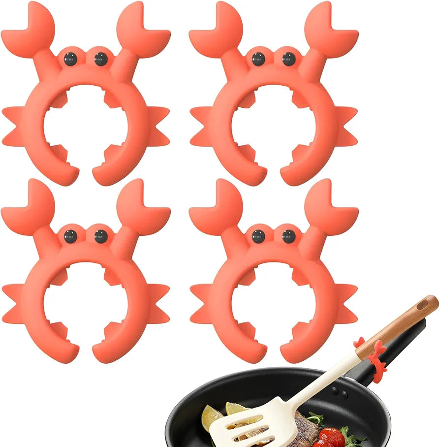 CozyNest™ - Cute Crab Shaped Spatula Holder Set