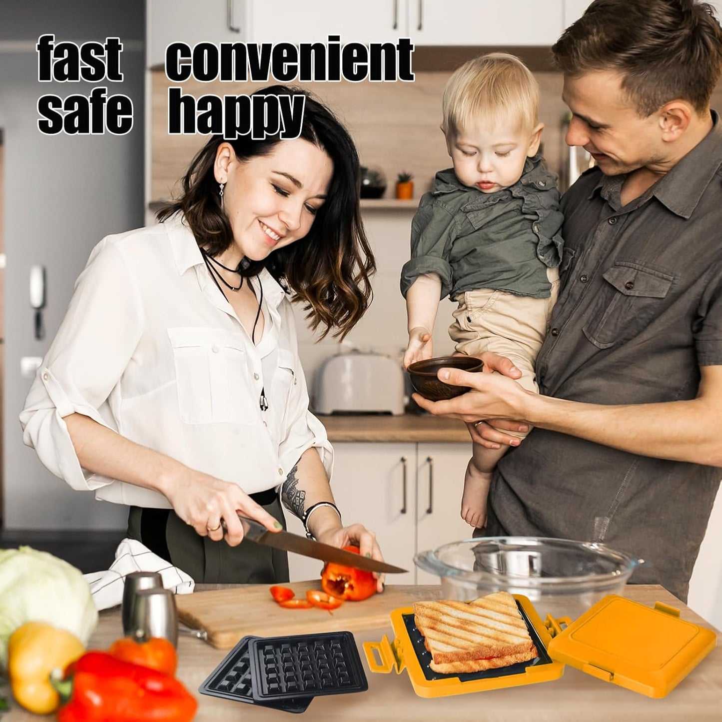 Compact Microwave Toastie Sandwich Maker for Quick Snacks