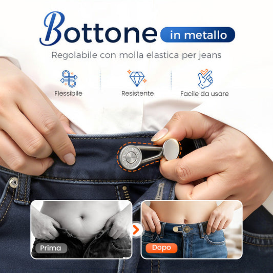 SpringLatch™ - Metal Button Extension for Jeans