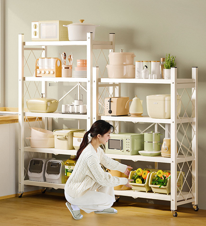 Joybos™ - Heavy Duty Foldable Metal Organizer Shelves with Wheels