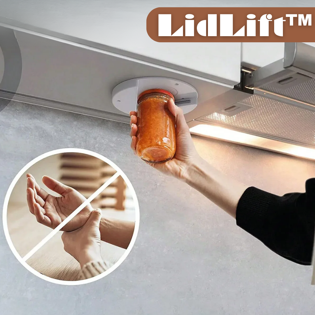 Ergonomic One-Hand Glass Lid Opener Tool