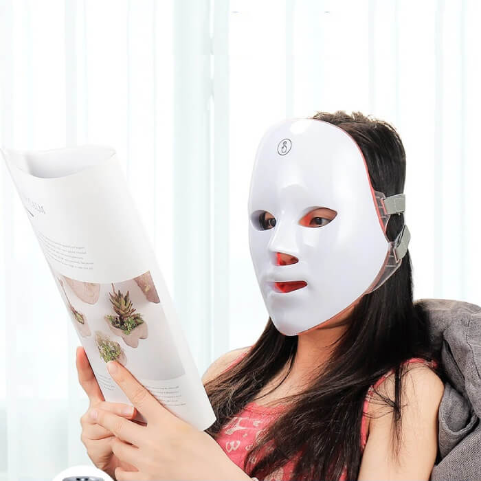 GlowBloom™ LED Light Therapy Korean Face Mask