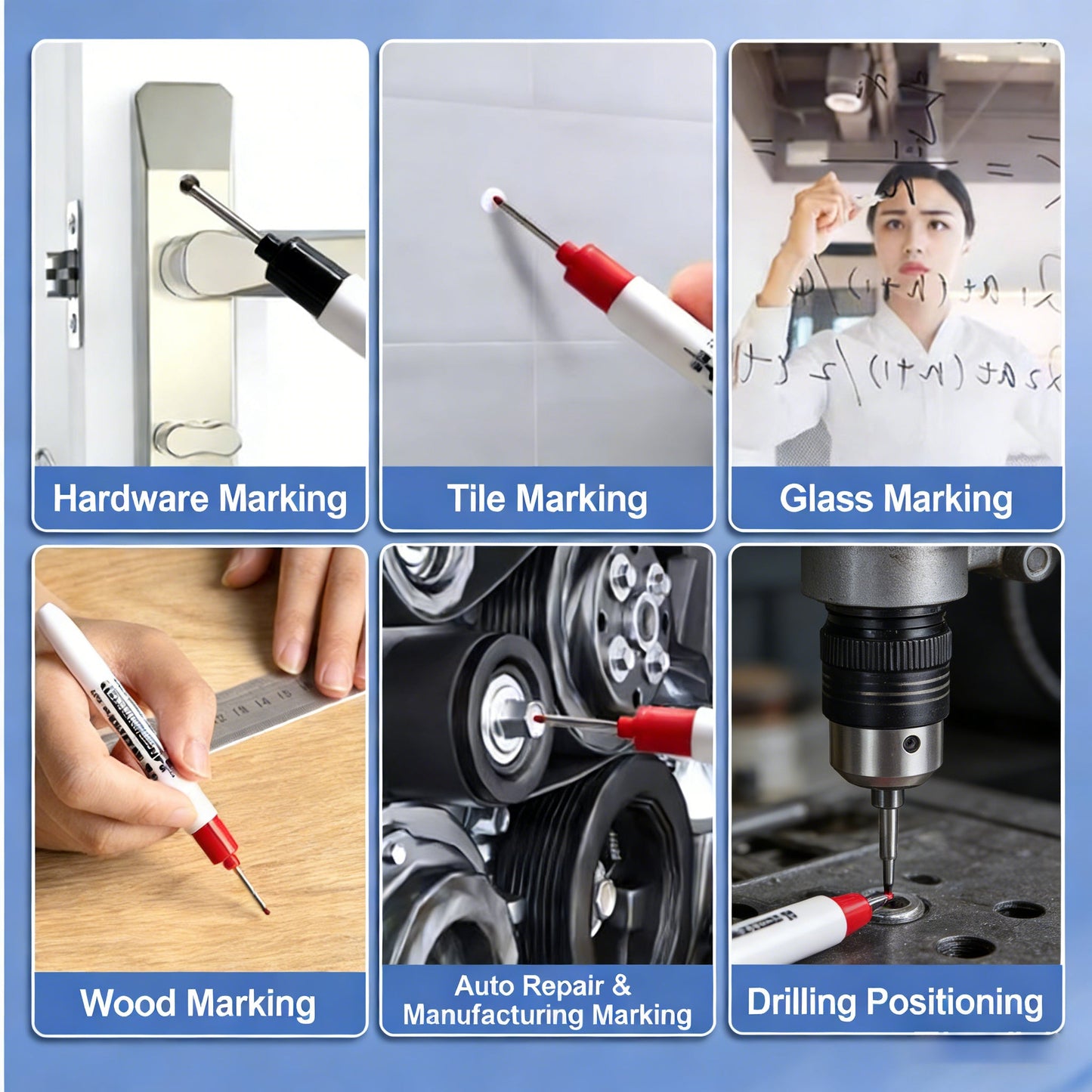 InkGlide™ - Metal Tip Glass Marker Pen