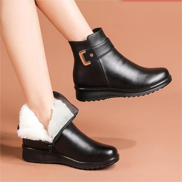 Genuine Leather Orthopedic Boots for Comfortable Support