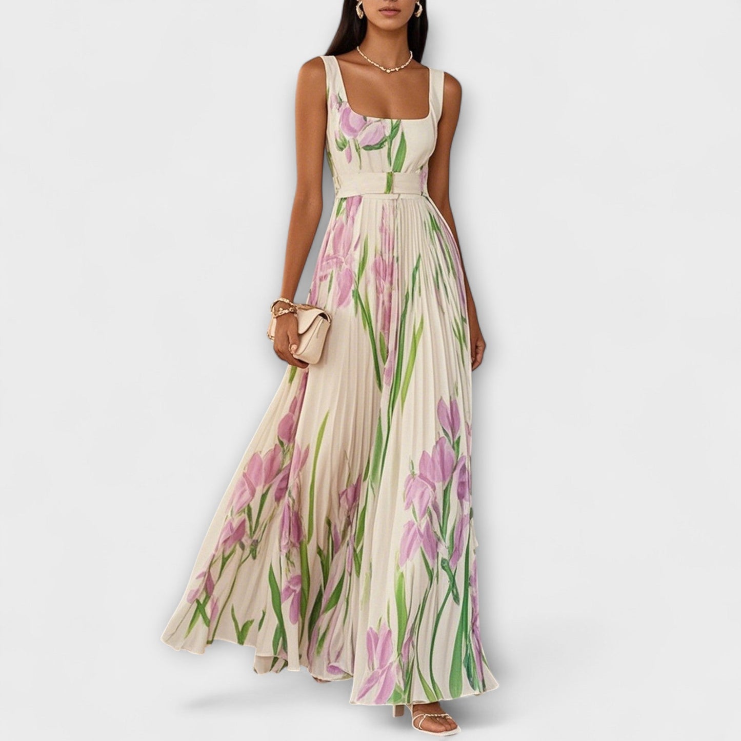 Flowy Chiffon Maxi Dress