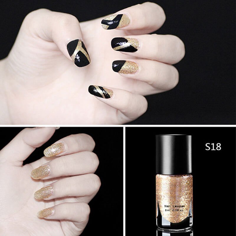 Salon-Perfect Glossy Nails Kit for Quick Manicures