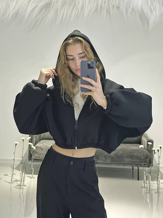 Casual Lightweight Short Sports Hoodie Jacket