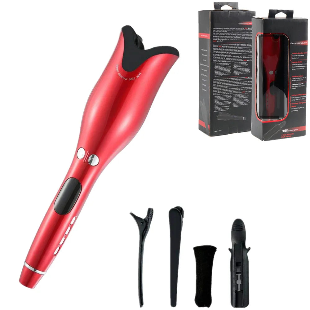 GlamCurl™ Ceramic Auto-Rotating U-Shaped Hair Curler