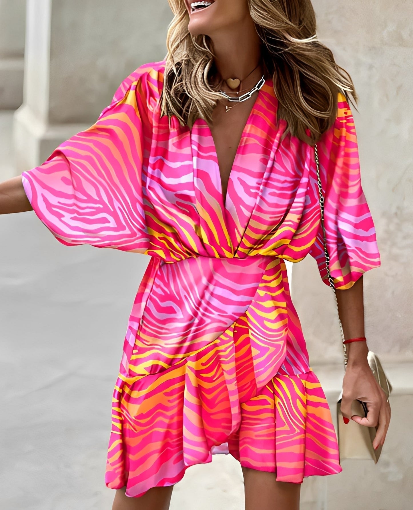 Asymmetric Mini Dress for Women Modern Stylish Comfort